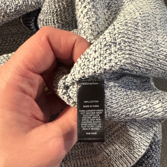 Express Men's Blue and Gray Gradiant Cardigan Sweater: XL - Picture 11 of 11